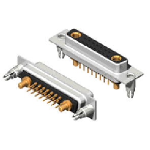 17W2 Series High Power D-Sub 20A Straight Dip Type Receptacle Connector