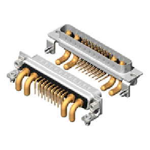 21W4 Series High Power D-Sub 40A Right Angle Type Plug Connector