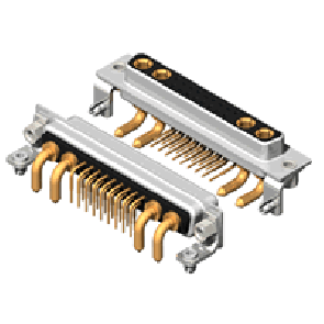 21W4 Series High Power D-Sub 20A Right Angle Type Receptacle Connector