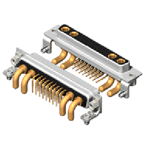 21W4 Series High Power D-Sub 40A Right Angle Type Receptacle Connector