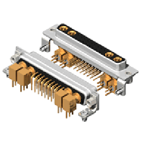 21W4 Series Coaxial D-Sub Right Angle Type Receptacle Connector