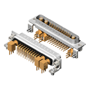 25W3 Series Coaxial D-Sub Right Angle Type Plug Connector