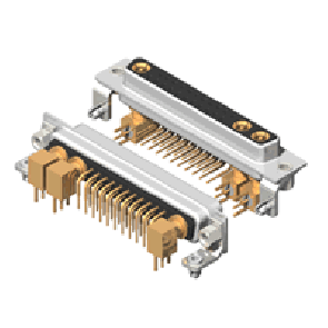 25W3 Series Coaxial D-Sub Right Angle Type Receptacle Connector