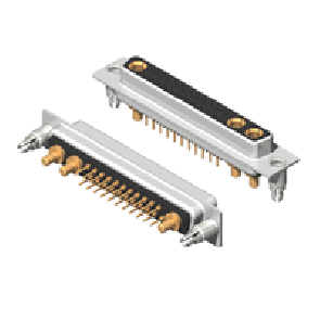 25W3 Series High Power D-Sub 20A Straight Dip Type Receptacle Connector