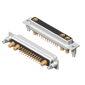 25W3 Series High Power D-Sub 40A Straight Dip Type Receptacle Connector