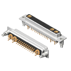 25W3 Series Coaxial D-Sub Straight Dip Type Receptacle Connector