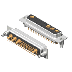 36W4 Series High Power D-Sub 20A Straight Dip Type Receptacle Connector