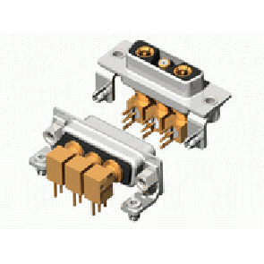 3W3C Series Coaxial D-Sub
 Right Angle Type Receptacle Connector