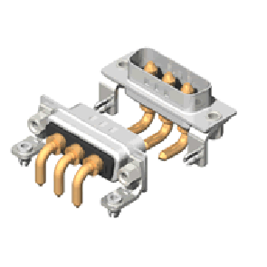 C3W3 Series High Power D-Sub
 20A Right Angle Type Plug Connector