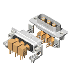 C3W3 Series Coaxial D-Sub
 Right Angle Type Plug Connector