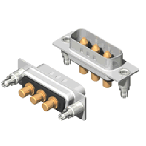 C3W3 Series High Power D-Sub
 40A Straight Dip Type Plug Connector