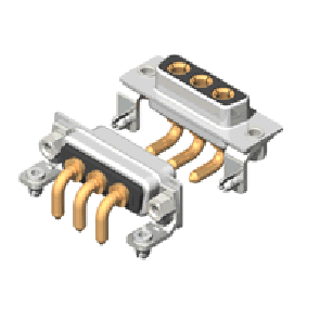 C3W3 Series High Power D-Sub
 20A Right Angle Type Receptacle Connector