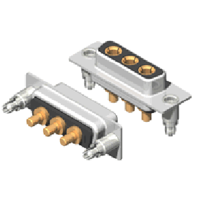 C3W3 Series High Power D-Sub
 20A Straight Dip Type Receptacle Connector