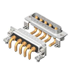 C5W5 Series High Power D-Sub
 20A Right Angle Type Plug Connector