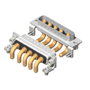 C5W5 Series High Power D-Sub
 40A Right Angle Type Plug Connector