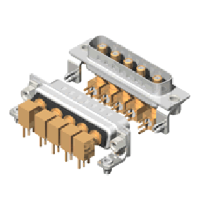 C5W5 Series Coaxial D-Sub
 Right Angle Type Plug Connector