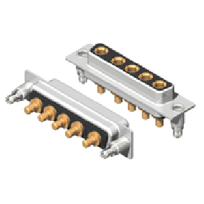 C5W5 Series High Power D-Sub
 20A Straight Dip Type Receptacle Connector