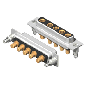 C5W5 Series High Power D-Sub
 40A Straight Dip Type Receptacle Connector