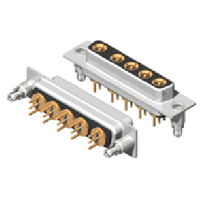 C5W5 Series Coaxial D-Sub
 Straight Dip Type Receptacle Connector