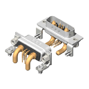 C7W2 Series High Power D-Sub
 40A Right Angle Type Plug Connector