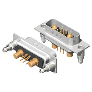 C7W2 Series High Power D-Sub
 40A Straight Dip Type Plug Connector