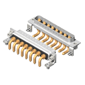 C8W8 Series High Power D-Sub
 20A Right Angle Type Plug Connector