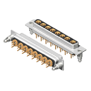 C8W8 Series Coaxial D-Sub
 Straight Dip Type Receptacle Connector