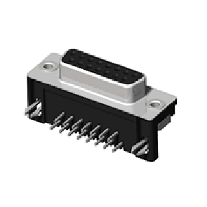 CD61 Series 8.10mm(.319) Footprint Right Angle DIP Female D-sub Connector