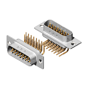 CD73 Series 8.10mm(.319) footprint Machined contacts Right Angle DIP Solder Male D-sub Connectors