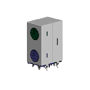 CE57 Series
 Stacked DIP Shielded Mini Circular DIN Receptacle Socket