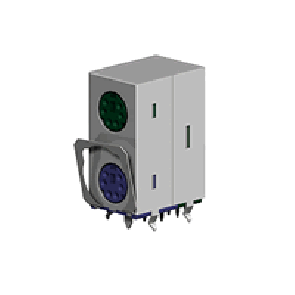 CE58 Series
 Stacked DIP Shielded Mini Circular DIN Receptacle Socket