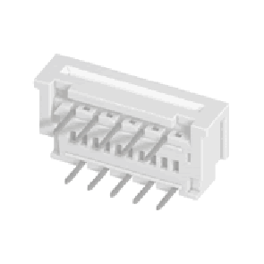 CF01 series 1.25mm(.049) ZIF Right Angle DIP Type FFC/FPC Connectors