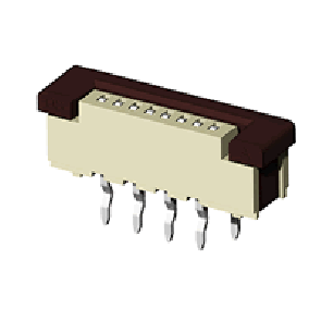 CF10 series 1.0mm(.039) ZIF Vertical DIP  FFC/FPC Connectors