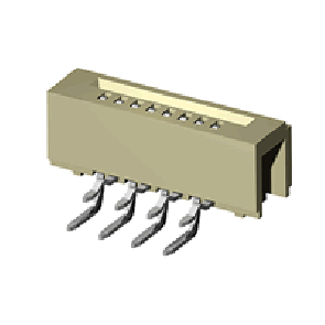 CF16 series 1.00mm(.039)LIF Right Angle DIP Downside FFC/FPC Connectors