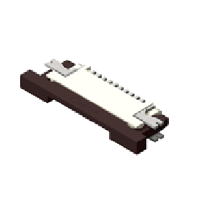 CF23 Series 0.5mm(.020) ZIF Right angle SMT Downside FFC/FPC Connectors