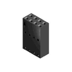 CI33 Series 2.54mm(.100) Daul Row Wire to Board Crimp Housing