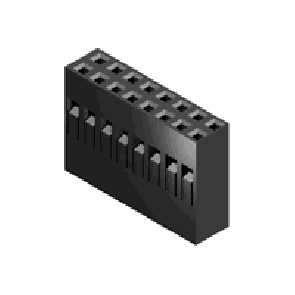 CI34 Series 2.54mm(.100) Daul Row Wire to Board Crimp Housing