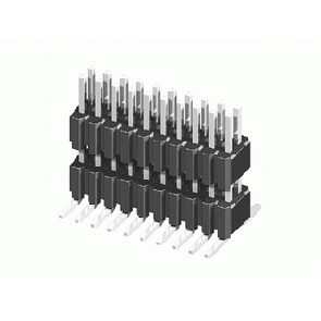 CH57 Series Dual Row Dual Body Board Mount Pin Header