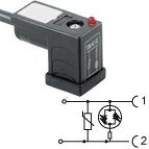 CP2N02VL3C021 - Bipolar led+varistor 230V