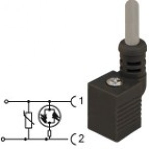 CP2CN02VL3C021 - Led+diode 230V with H6/12 earth