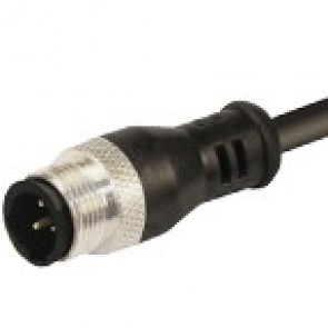 C-12MD3041Z - M12 connectors, straight with PVC moulded cable