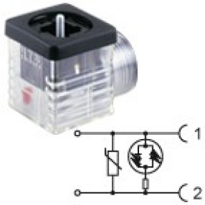 G1TF2VL1 - 1/2NPTF - Bipolar Led+varistor 24V