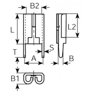 Receptacles brass tinplat 3826f05.68