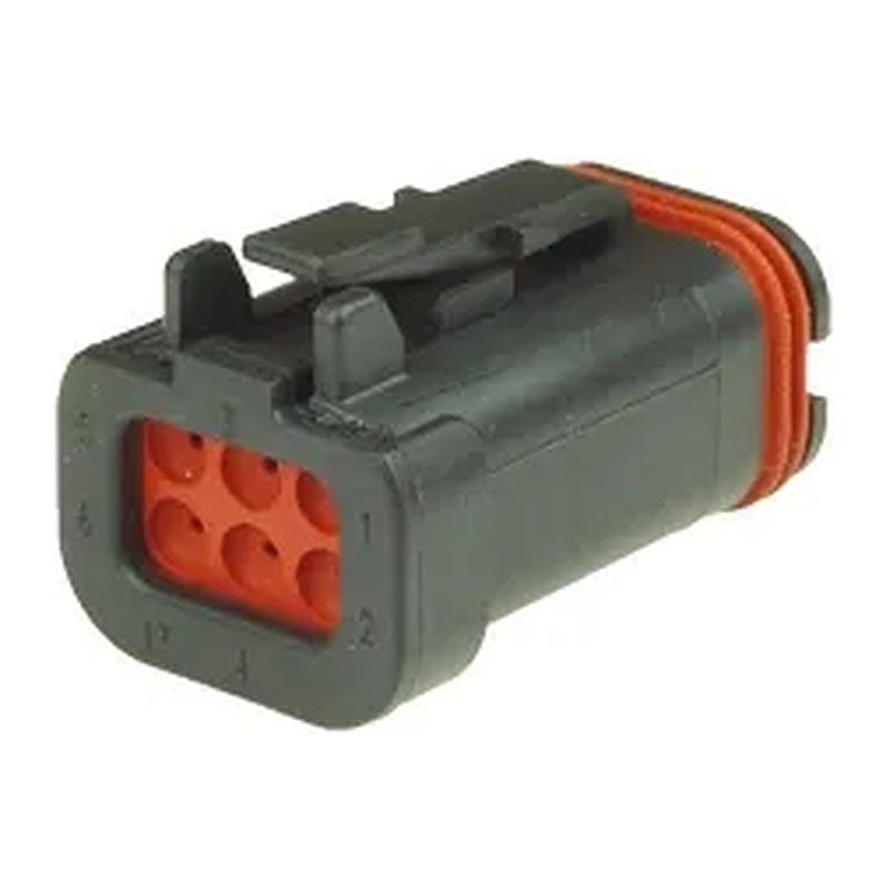 Deutsch DT16-6SB-KP01, DT Series, 6-Way Socket, connector, for wire processing