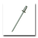 Flat head DIN 7337 A, *excepted